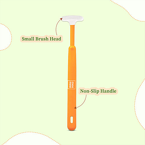 Mee Mee Tender Tongue Cleaner Brush - Green, 1 pc  BPA Free, Safe & Gentle