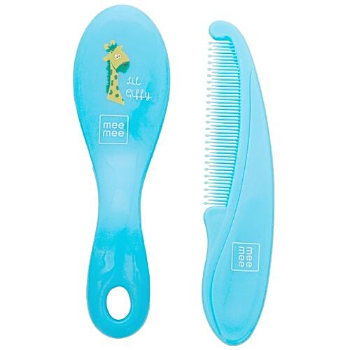 Mee Mee Soft Comb Brush Set - Blue, 0.1 g  