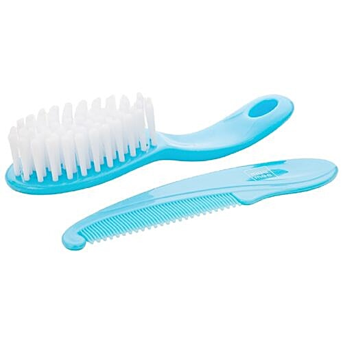 Mee Mee Soft Comb Brush Set - Blue, 0.1 g  