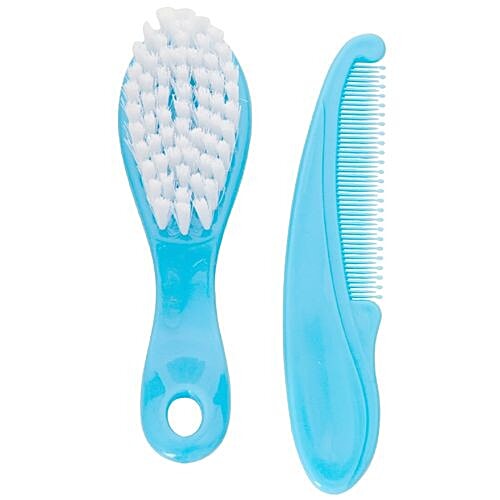 Mee Mee Soft Comb Brush Set - Blue, 0.1 g  