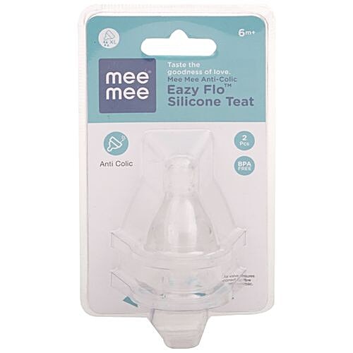 Mee Mee Anti-Colic Easy Flo Silicone Teat - Medium, 0.02 g  