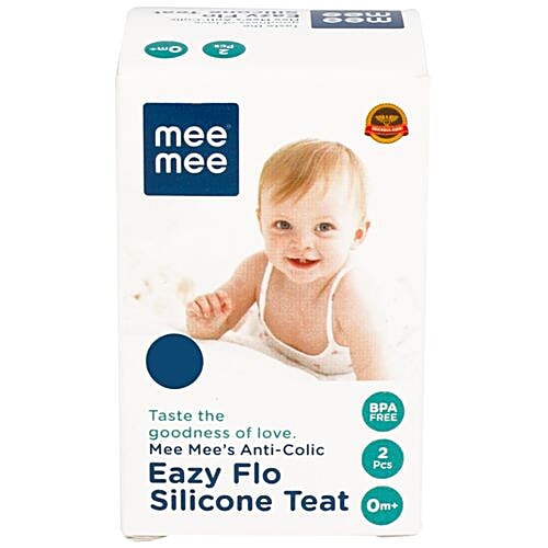 Mee Mee Anti-Colic Easy Flo Silicone Teat - Medium, 200 g  