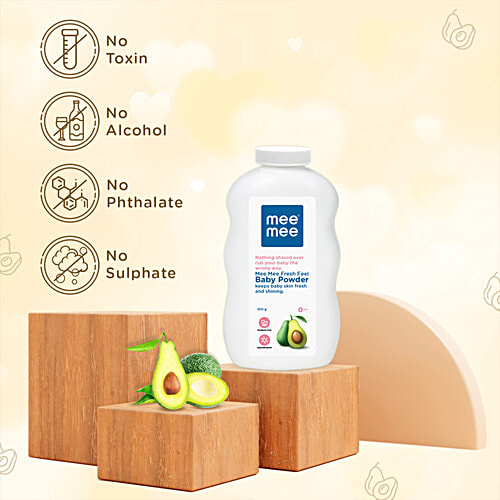 Mee Mee Fresh Feel Baby Powder, 100 g  Paraben Free & Hypoallergenic