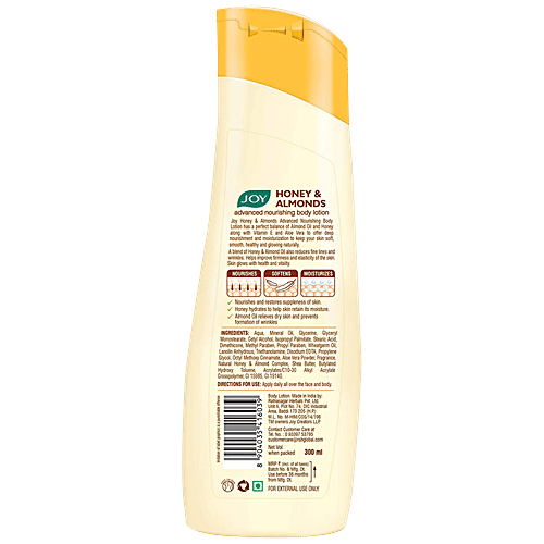 joy honey and almond moisturizer