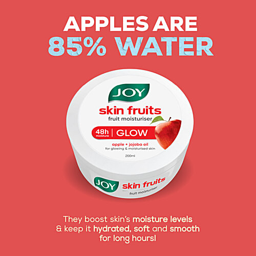 Joy Skin Fruits Moisturizing Skin Cream, 200 ml  Lightweight & Non Sticky