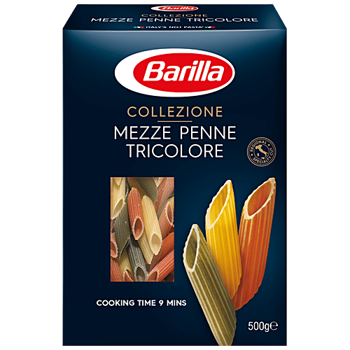 Barilla Collezione - Mezze Penne Tricolore, 500 g  