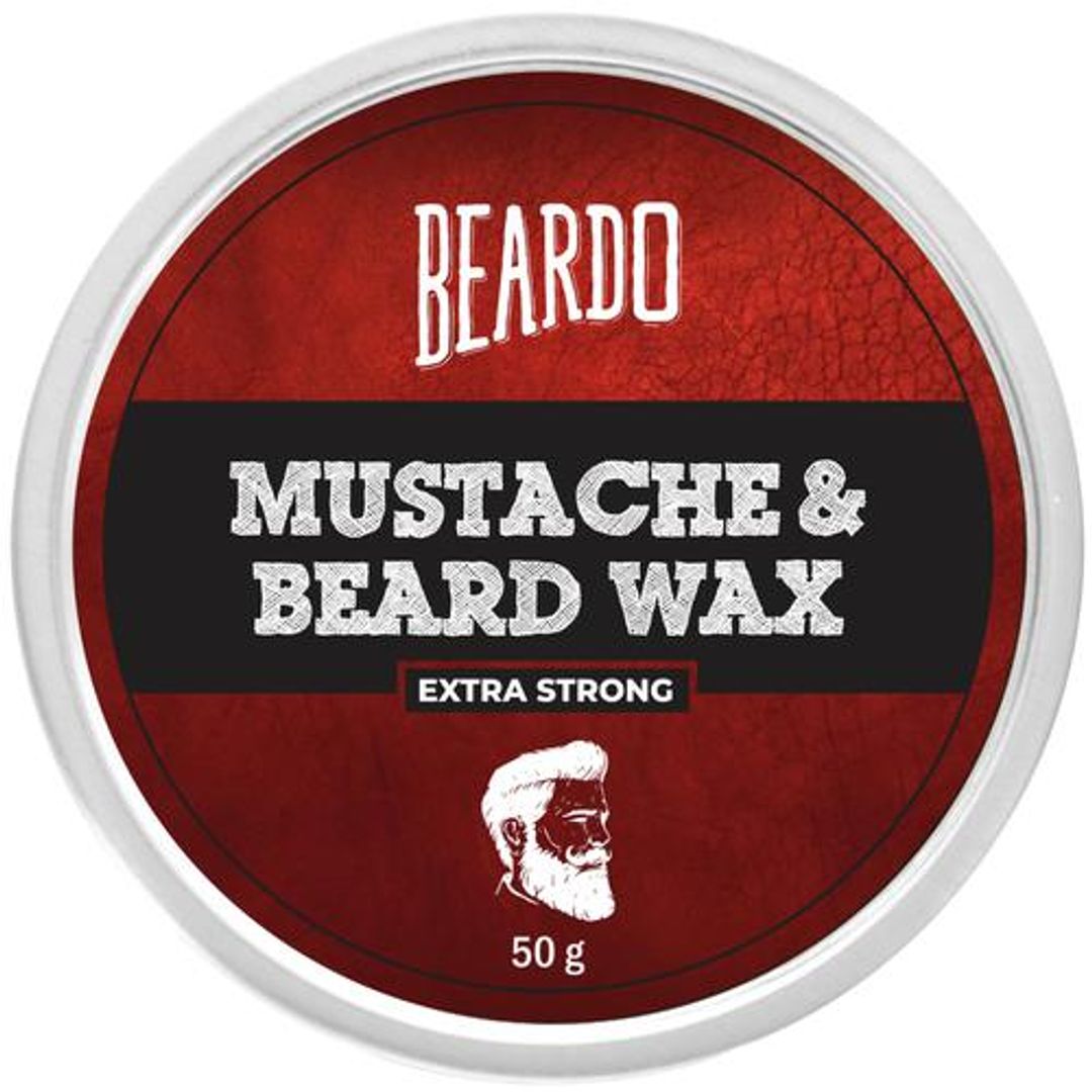Beardo Beard & Mustache Wax - Extra Strong, 50 g 