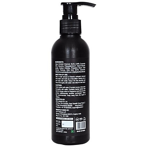 Beardo Activated Charcoal Bodywash, 200 ml  