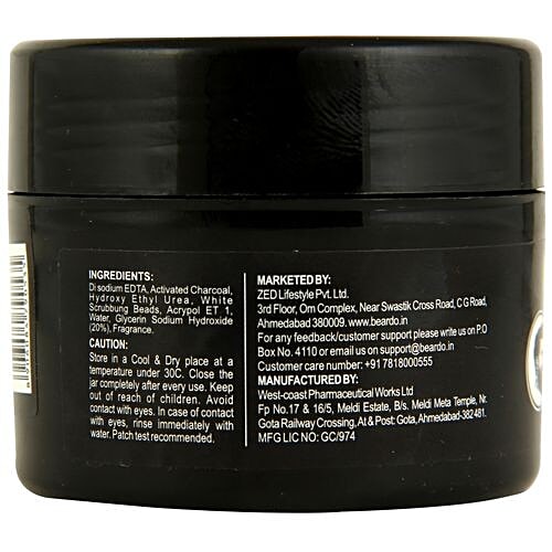 Beardo Activated Charcoal Facescrub, 100 g  