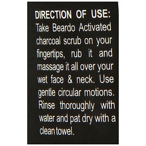 Beardo Activated Charcoal Facescrub, 100 g  