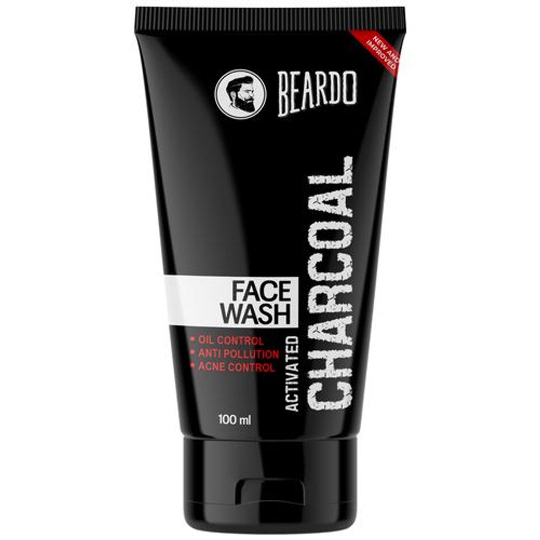 Beardo Activated Charcoal Facewash, 100 ml 