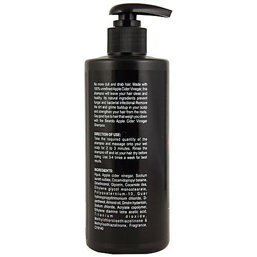 Beardo Apple Cider Vinegar Shampoo, 300 ml  Made with 100% Unrefined Apple Cider Vinegar