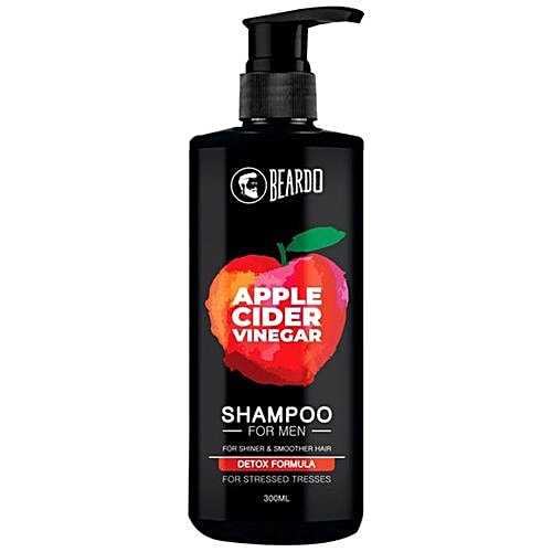 Beardo Apple Cider Vinegar Shampoo, 300 ml  Made with 100% Unrefined Apple Cider Vinegar
