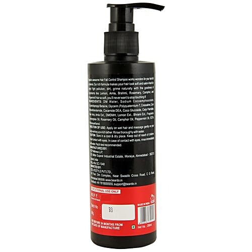 Beardo Hair Fall Control Shampoo For Men, 250 ml  