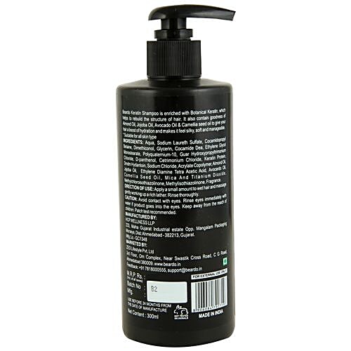 Beardo Keratin Shampoo For Men, 300 ml  