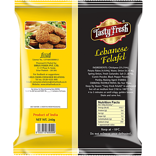 Tasty Fresh Veg - Felafal, 240 g  