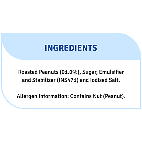 Veeba Crunchy Peanut Butter, 900 g 26% Protein, Roasted Peanuts, Trans Fat Free
