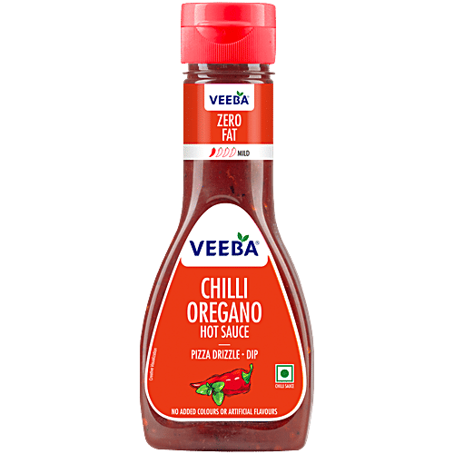 Veeba Chilli Oregano Hot Sauce, 350 g