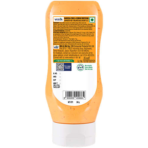 Veeba Harissa Chilli-Cumin Dressing, 300 g