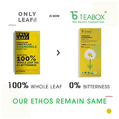 Buy Teabox Chamomile Green Tea Relieves Stress Relief & Supports