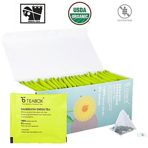 Buy Teabox Dandelion Green Tea Bags Cleansing & Detoxifying