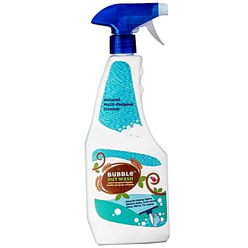 Bubblenut Wash Pure Soapnut Liquid - Multi Purpose Cleaner Spray, 500 ml  