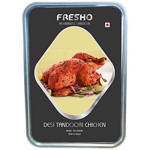 fresho! Desi Tandoori Whole Chicken, 1 kg  Delicious
