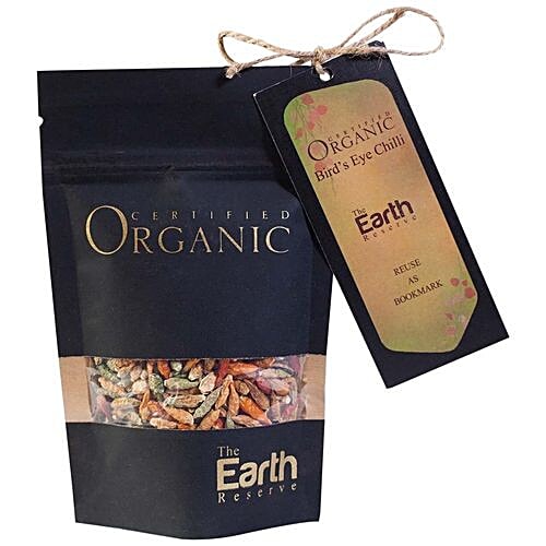 The Earth Reserve Organic Sun Dried Bird's Eye Chilli, 40 g  