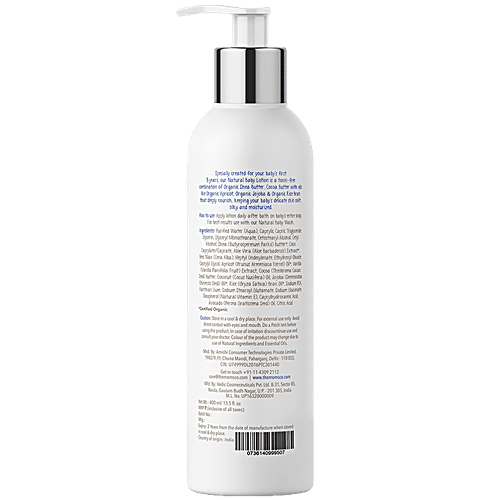 The Moms Co Natural Baby Lotion, 400 ml  