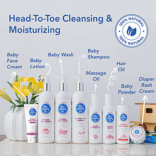 The Moms Co Natural 10-In-1 Baby Hair Oil, 200 ml  