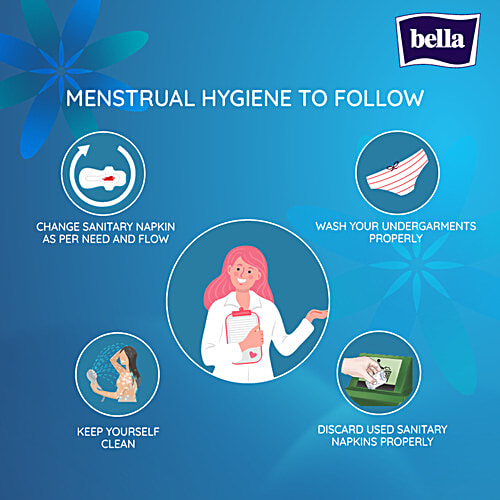 Bella Perfecta Ultra Night Sanitary Napkins - XXL, Breathable, Extra Soft, 4 Freedom Zones, 14 pcs 4 Freedom Zones