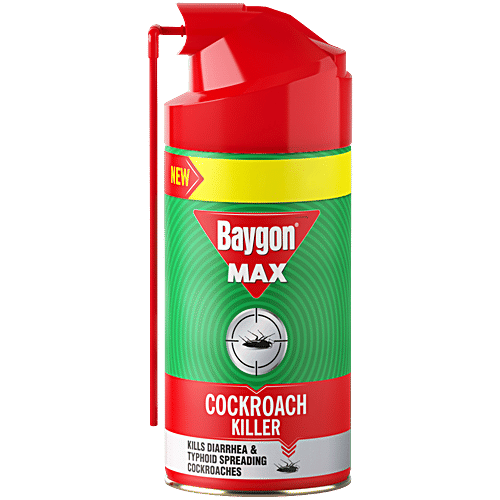 Baygon Max Cockroach Killer Spray - Deep Reach Maxi Wand, 200 ml  Knocks Down In Less Than 30 Seconds