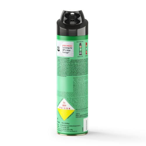Baygon Max Mosquito & Fly Killer Spray - Lime Fragrance, Double Nozzle, 400 ml  Kills On Contact