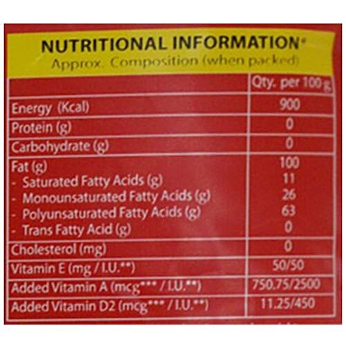 Crystal Sunflower Oil - Horeca, 1 L Pouch 