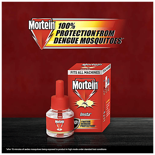 Mortein Insta Mosquito Repellent Liquid Refill - 100% Protection From Dengue Mosquitoes, 35 ml Pack of 6 