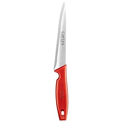 Cartini by Godrej Stainless Steel Fine Dicing Knife With Red Handle, 1 pc  Rust- Resistant, Non Toxic