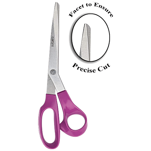 Cartini by Godrej Stainless Steel Dressmaking Scissors With Purple Handle, 1 pc  