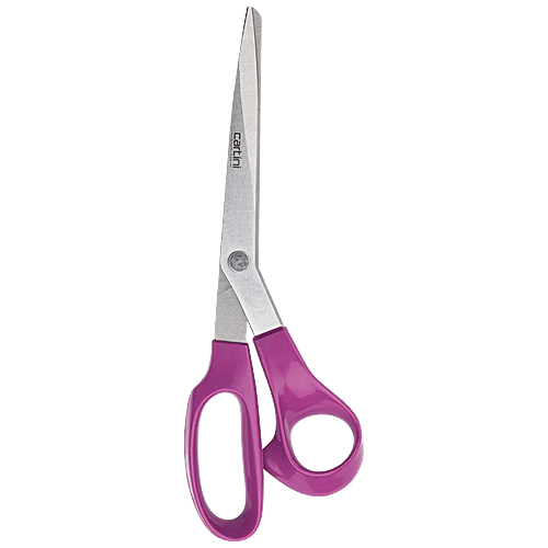 Cartini by Godrej Stainless Steel Dressmaking Scissors With Purple Handle, 1 pc  