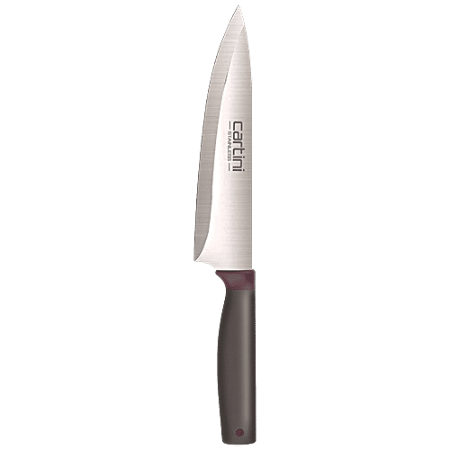 Cartini by Godrej Stainless Steel Cook's Carving Knife With Steel Gray Handle, 1 Pc  Rust- Resistant