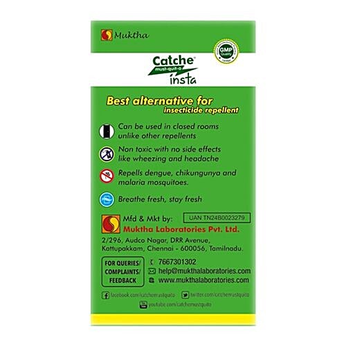 Catche Insta Ayurvedic Mosquito Repellent, 90 ml (TWIN PACK) 