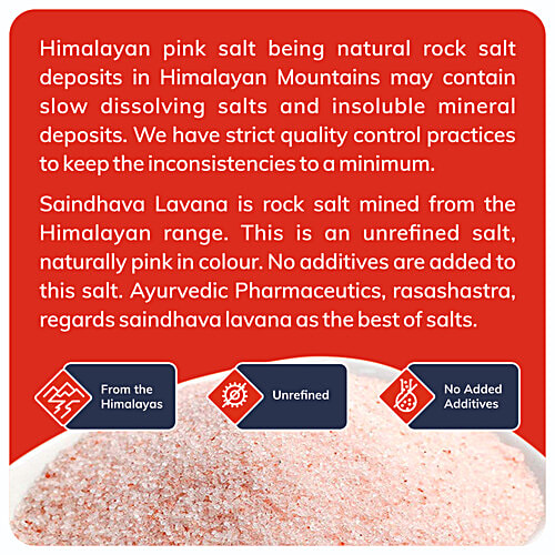 24 Mantra Organic Himalayan Rock Salt/Namak Powder, 1 kg  No Added Additives