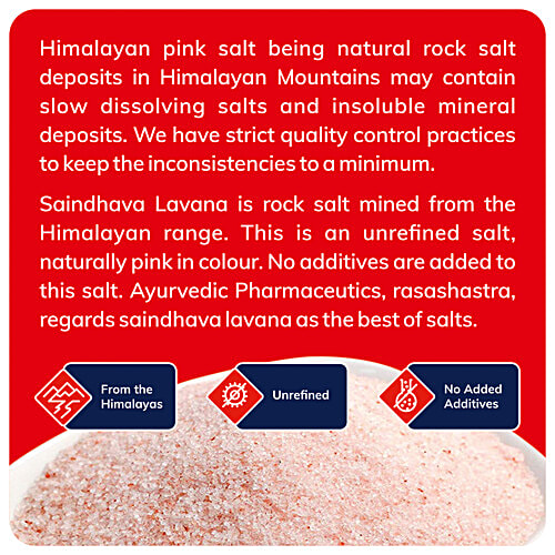 24 Mantra Organic Himalayan Rock Salt/Namak Powder, 1 kg  No Added Additives