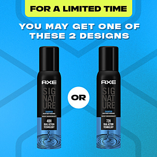 Buy Axe Signature Champion, Long Lasting, No Gas, Deodorant Body Spray, Perfume For Men Online