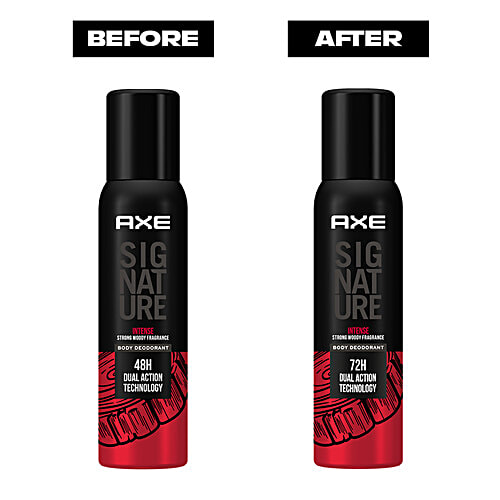 Axe Signature Intense Men's Body Deodorant, 154 ml No Gas & Long-Lasting Deo