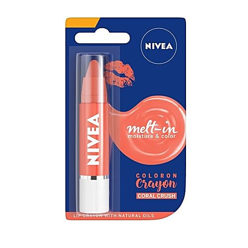 Nivea Coloron Lip Crayon - Coral Crush, 3 g  