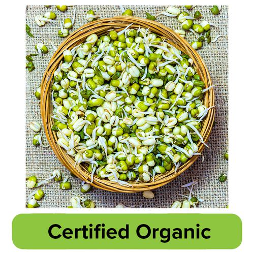 Fresho Organic Sprouts Moong Green, 200 g  
