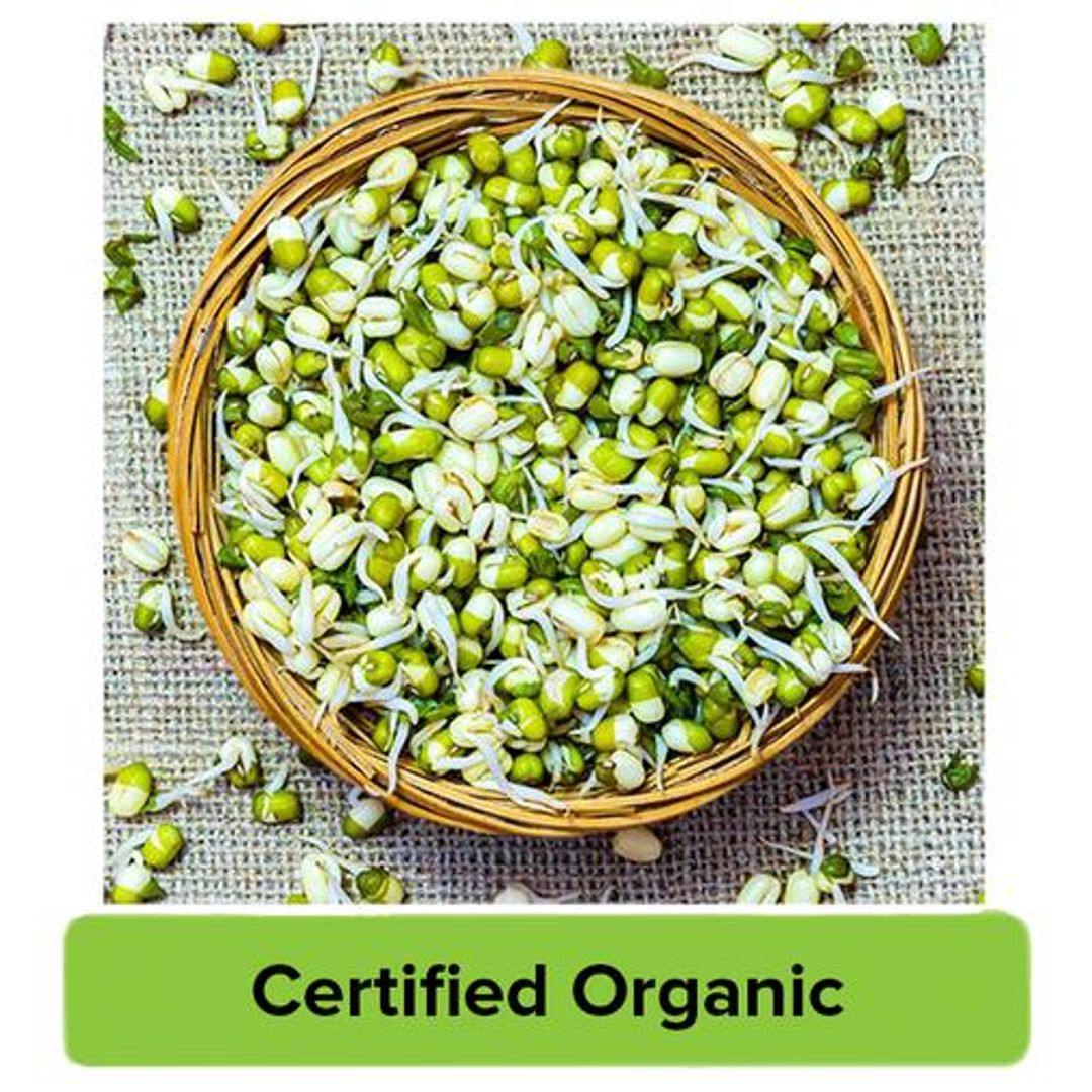 Fresho Organic Sprouts Moong Green, 200 g 
