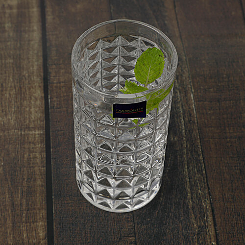 Diamond'S Tumbler - Transparent, BB1072, 6 pcs  