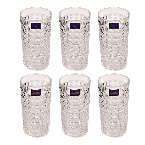 Diamond'S Tumbler - Transparent, BB1072, 6 pcs  