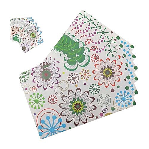 DP Dining Mat With Coasters Plastic - Multicolour, BB172-4, 12 pcs  